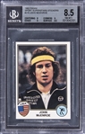 1982 Panini Sport Superstars Stickers #316 John McEnroe - BGS NM-MT+ 8.5