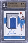 2018-19 Panini National Treasures Rookie Patch Autograph RPA #127 Luka Doncic Signed Patch Rookie Card (#11/99) - BGS GEM MINT 9.5/BGS 10