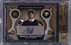 2005-06 Upper Deck SP Game Used "Rookie Exclusives Autographs" #SC Sidney Crosby Signed Rookie Card (#074/100) - BGS GEM MINT 9.5/BGS 10