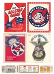 1954-1981 Cleveland Indians All-Star Lot (7) Including Programs And Ticket Stubs 