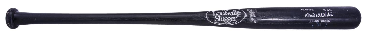 1991-95 Lou Whitaker Game Used Lousiville Slugger K48 Model Bat (PSA/DNA GU 8.5)