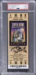 2004 Tom Brady Signed Super Bowl XXXVIII Full Ticket From MVP Performance - PSA Authentic, PSA/DNA 9