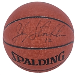John Stockton Single Signed Basketball - JSA LOA