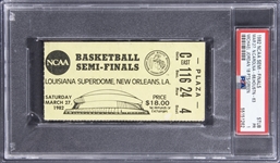 1982 NCAA Championship Tournament Semi-Finals Ticket Stub - PSA PR 1