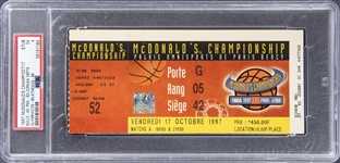 1997 McDonalds Championship Chicago Bulls/PSG Ticket Stub - PSA EX 5