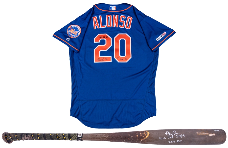Lot Detail - 2019 Pete Alonso Game Used & Signed New York Mets