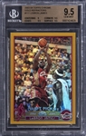 2003-04 Topps Chrome Gold Refractors #111 LeBron James Rookie Card (#38/50) – BGS GEM MINT 9.5