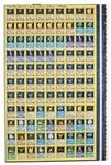 1999 Pokemon Base Set Uncut Sheet with First Edition & Shadowless Cards. Featuring First edition Charizard, Venusar and Blastoise Cards.
