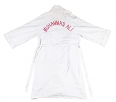 1965 Muhammad Ali Fight Worn Walkout Robe Photo Matched To 5/25/1965 Match VS. Sonny Liston - First Fight/Appearance As Muhammad Ali (Hamilton LOA, WBC Authentication & LOP)