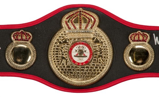 Lot Detail Mike Tyson Signed Wba Championship Belt