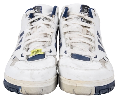 Lot Detail - Joe Dumars Signed Worn Adidas Sneakers (Beckett)